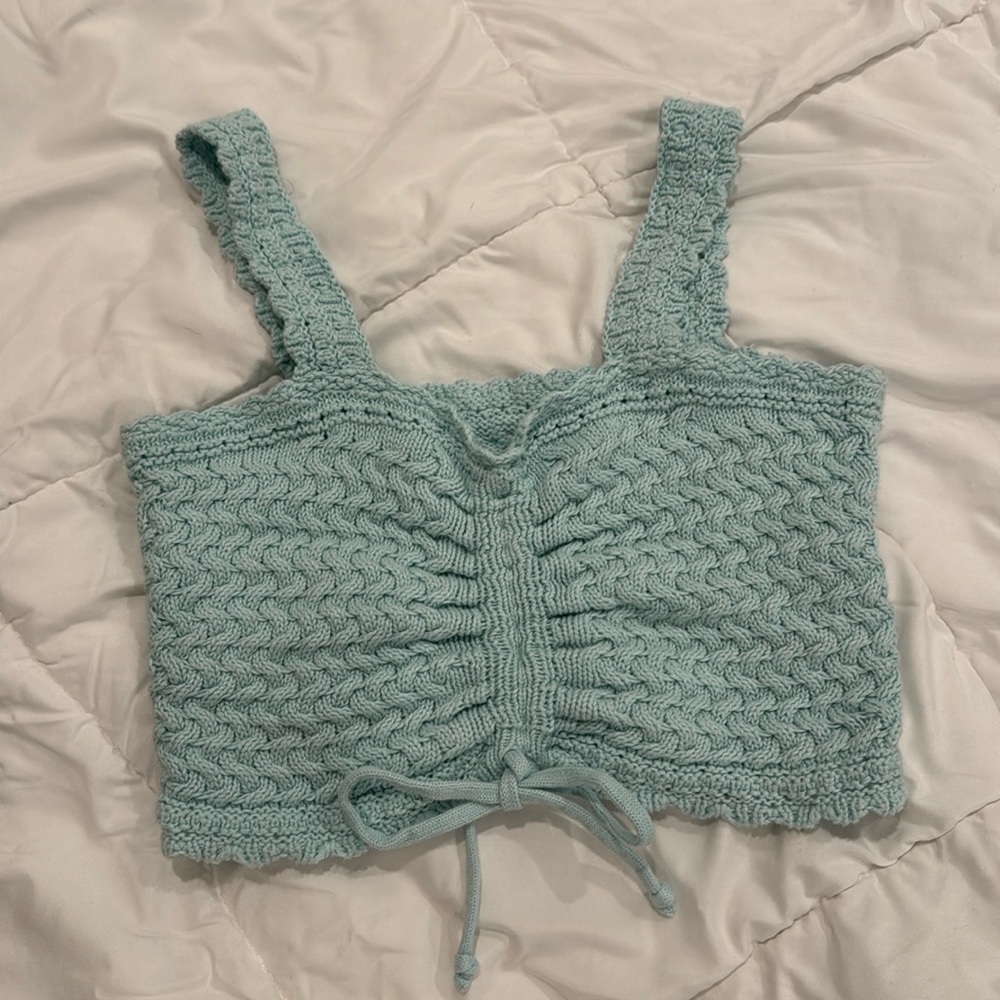 Hollister Crochet reversible crop top